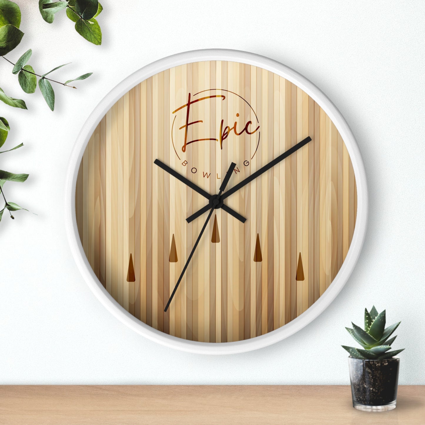 Epic Bowling Lane Wall Clock