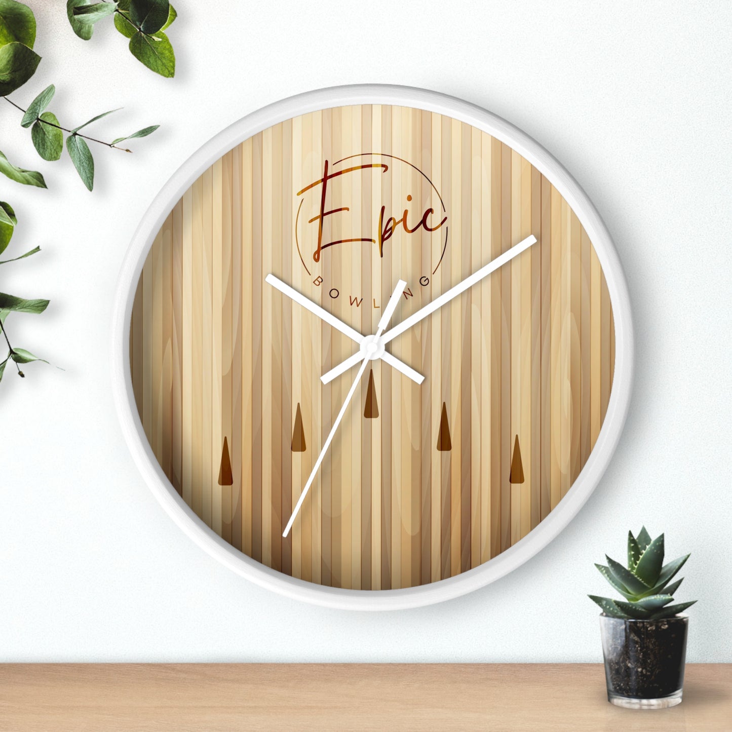 Epic Bowling Lane Wall Clock