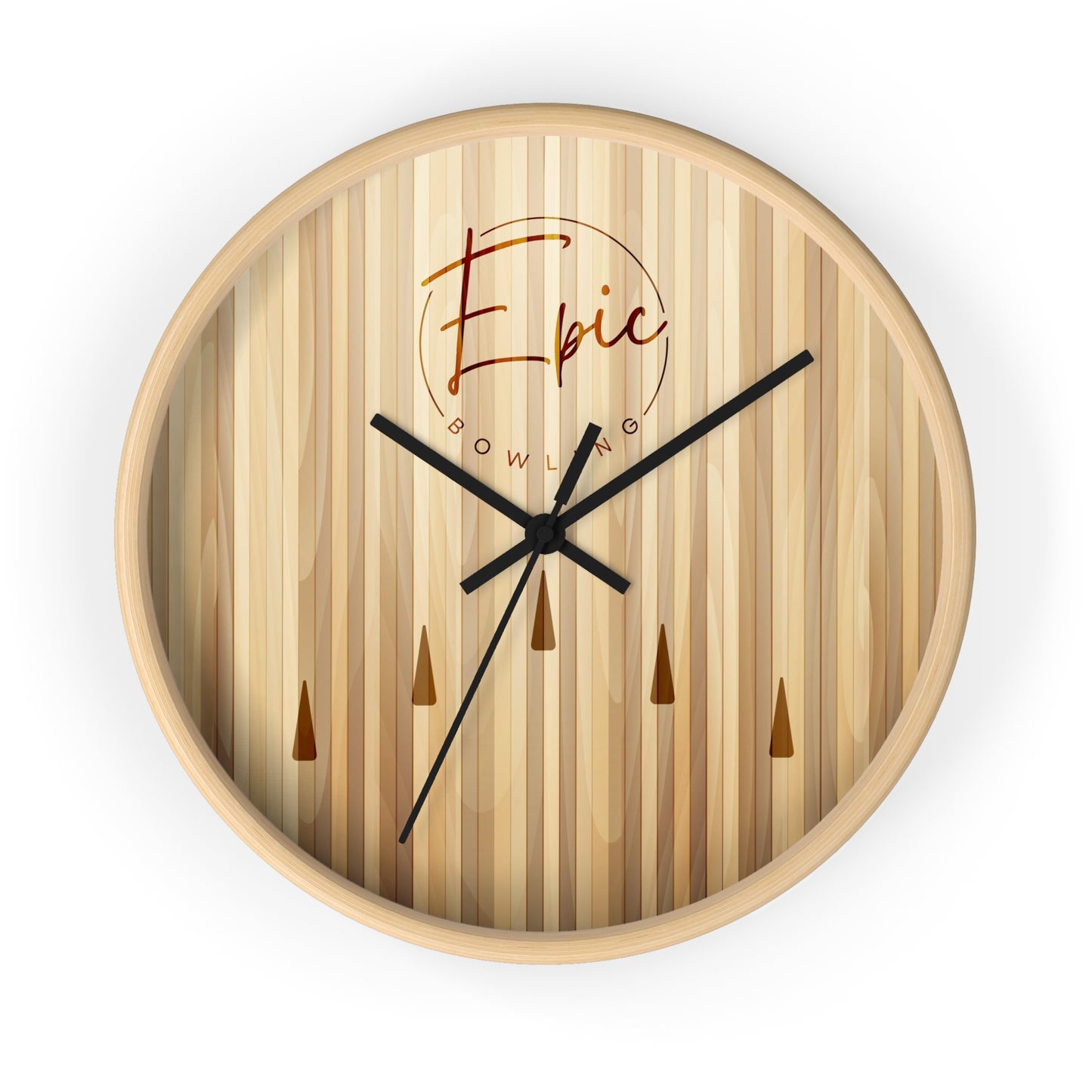 Epic Bowling Lane Wall Clock