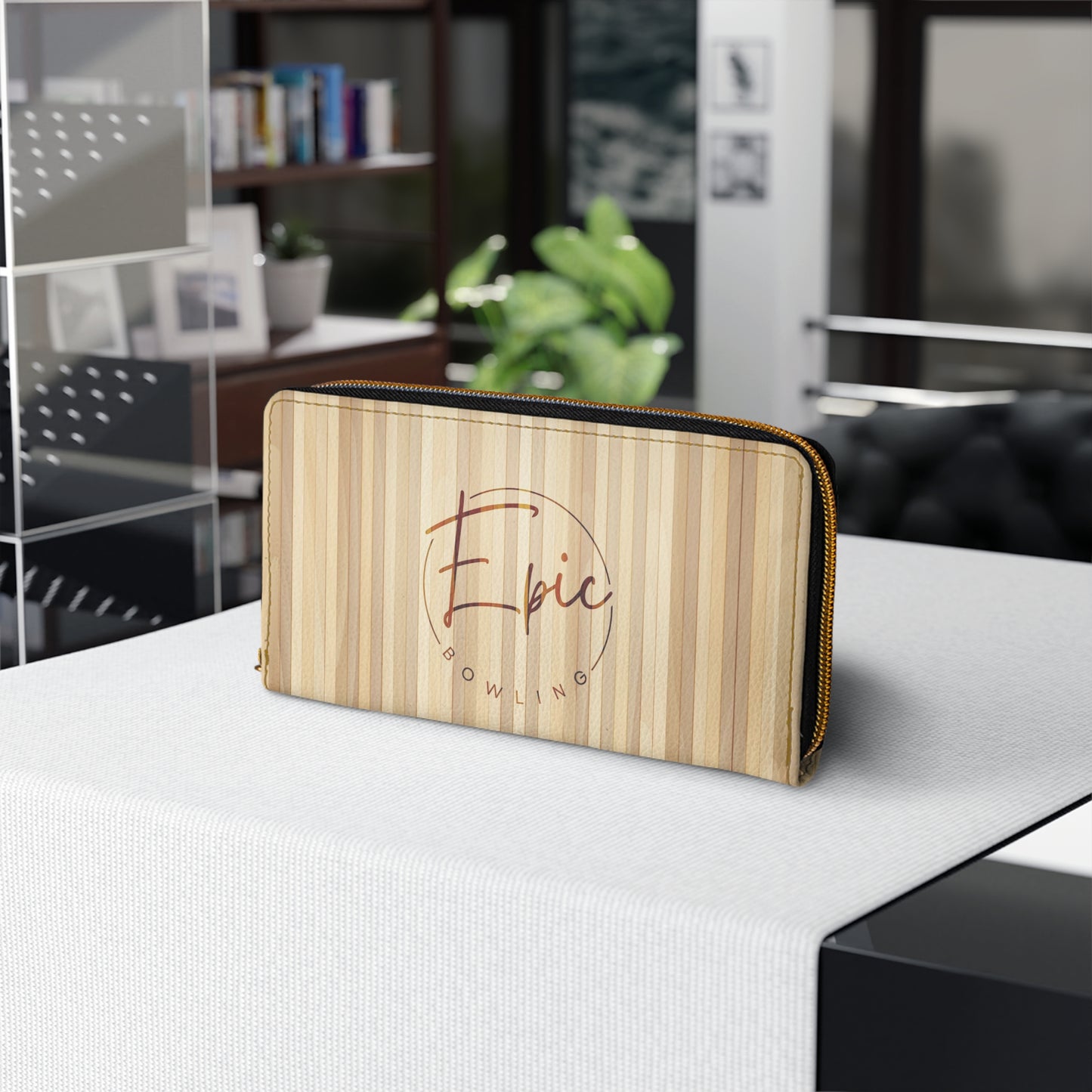 Epic Bowling Lane Zipper Wallet
