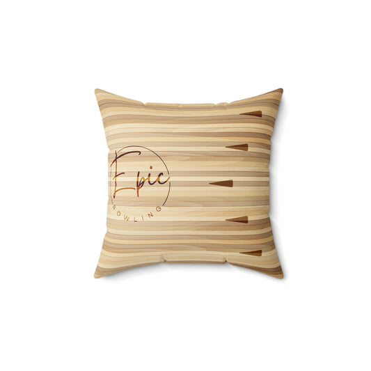 Epic Bowling Lane Square Pillow