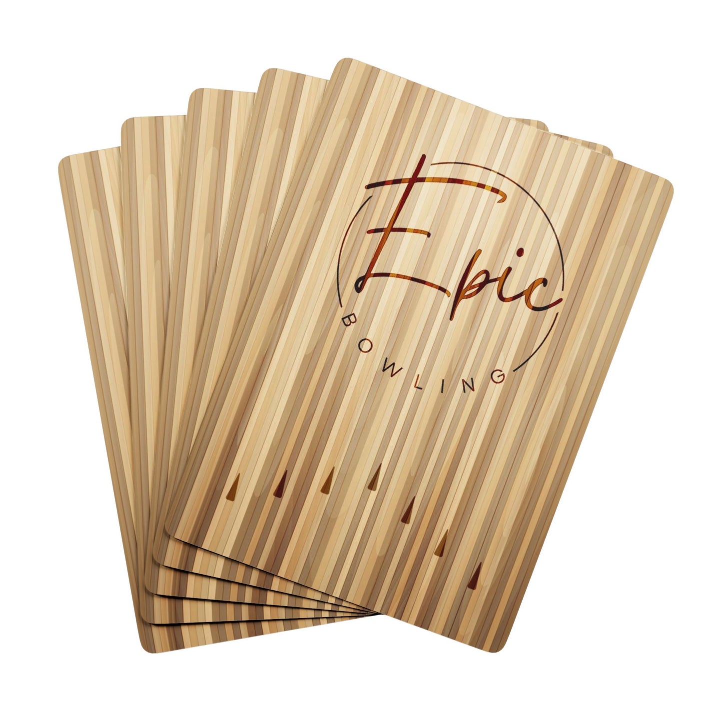 Epic Bowling Lane Poker Cards