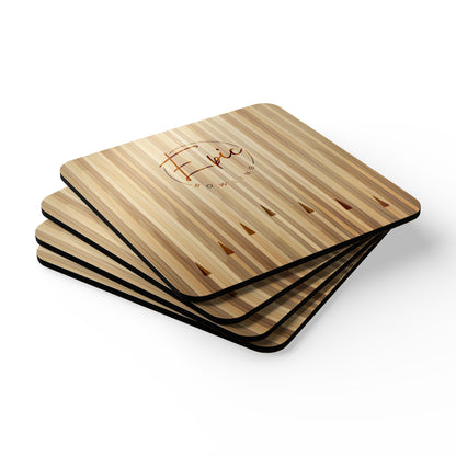 Epic Bowling Lane Corkwood Coaster Set