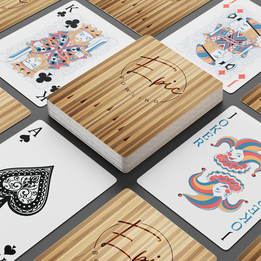 Epic Bowling Lane Poker Cards