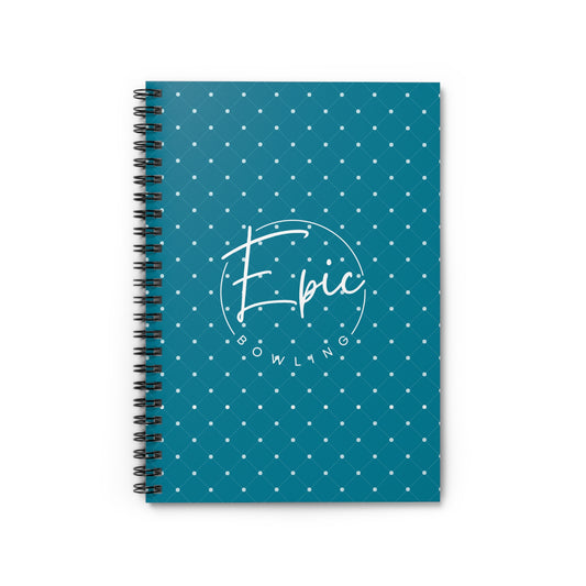 Epic Bowling Teal Spiral Notebook