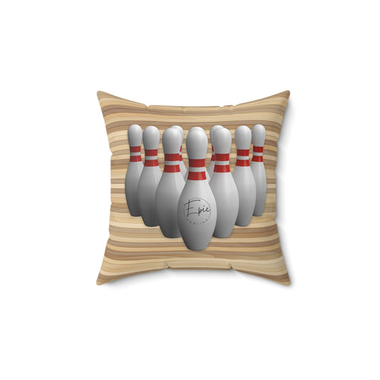 Epic Bowling Lane Square Pillow