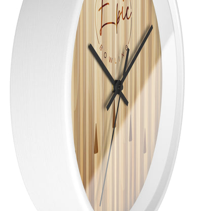 Epic Bowling Lane Wall Clock