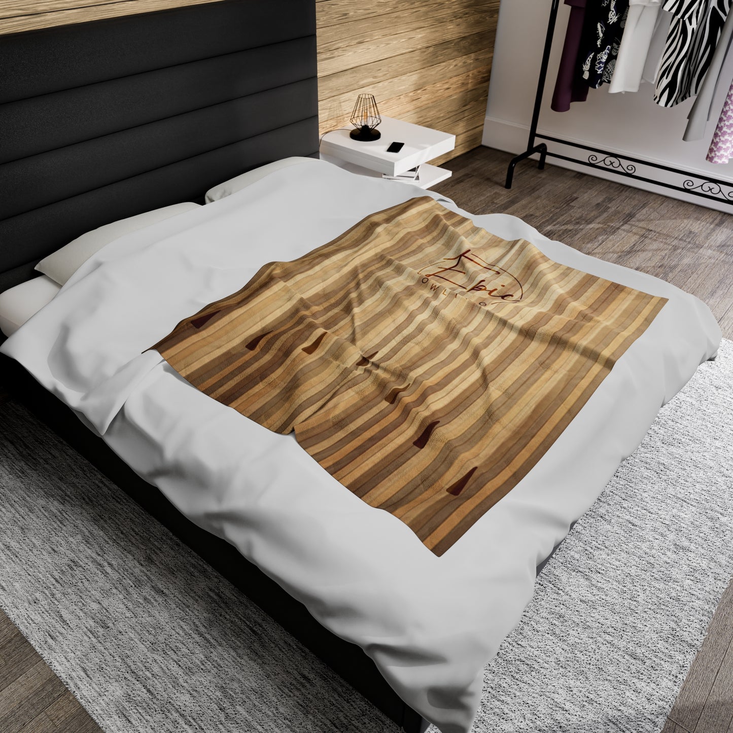 Epic Bowling Lane Velveteen Plush Blanket