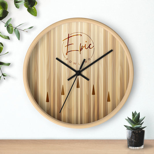Epic Bowling Lane Wall Clock