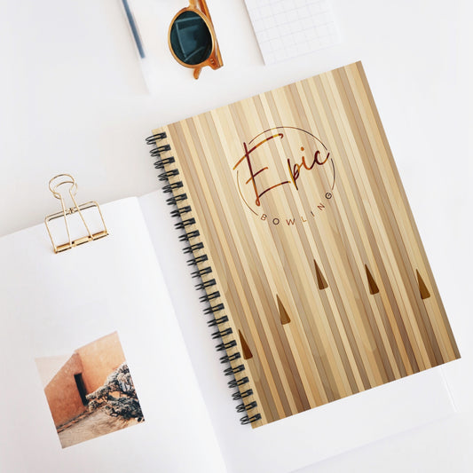 Epic Bowling Lane Spiral Notebook