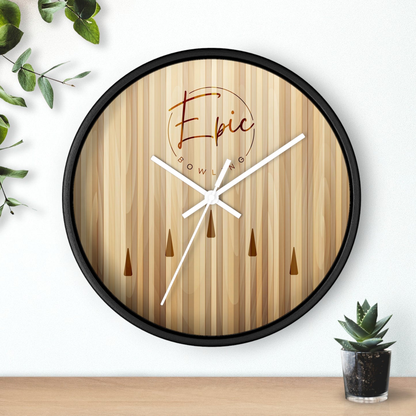 Epic Bowling Lane Wall Clock