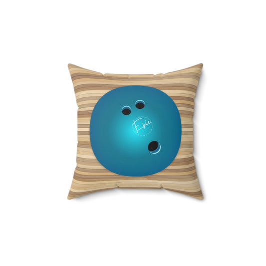 Epic Bowling Ball Square Pillow